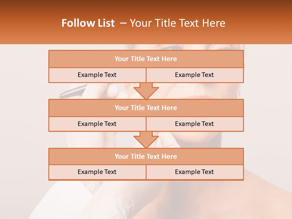 A Woman Getting Her Eyebrows Done By A Professional Makeup Artist PowerPoint Template