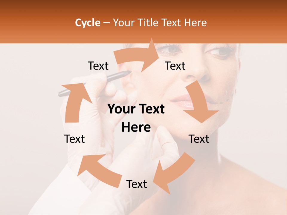 A Woman Getting Her Eyebrows Done By A Professional Makeup Artist PowerPoint Template