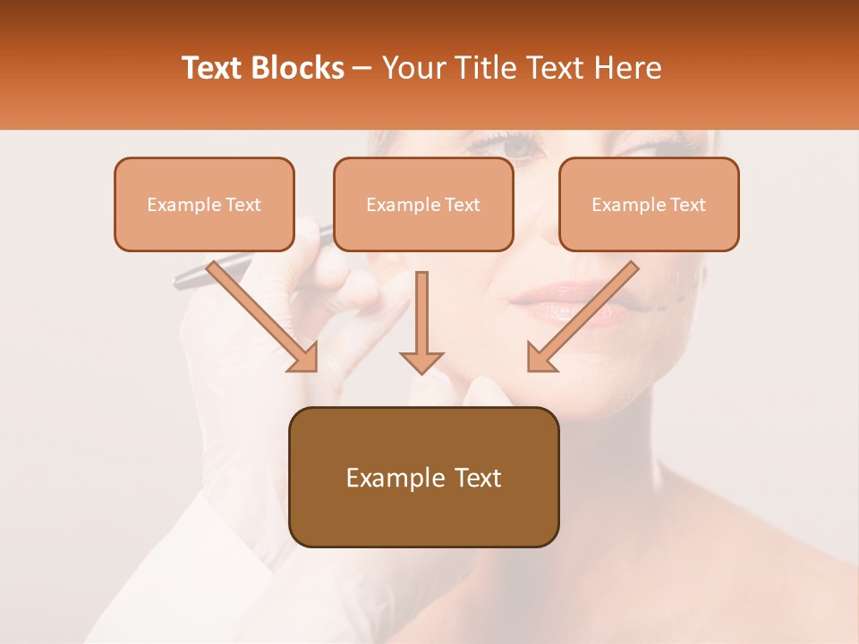 A Woman Getting Her Eyebrows Done By A Professional Makeup Artist PowerPoint Template