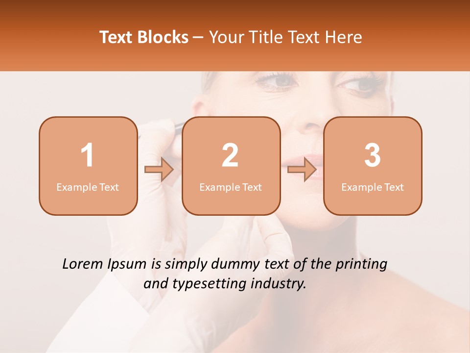 A Woman Getting Her Eyebrows Done By A Professional Makeup Artist PowerPoint Template