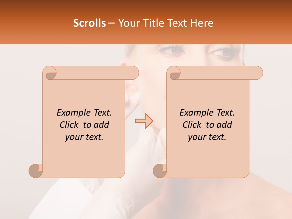 A Woman Getting Her Eyebrows Done By A Professional Makeup Artist PowerPoint Template