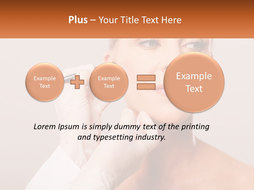 A Woman Getting Her Eyebrows Done By A Professional Makeup Artist PowerPoint Template