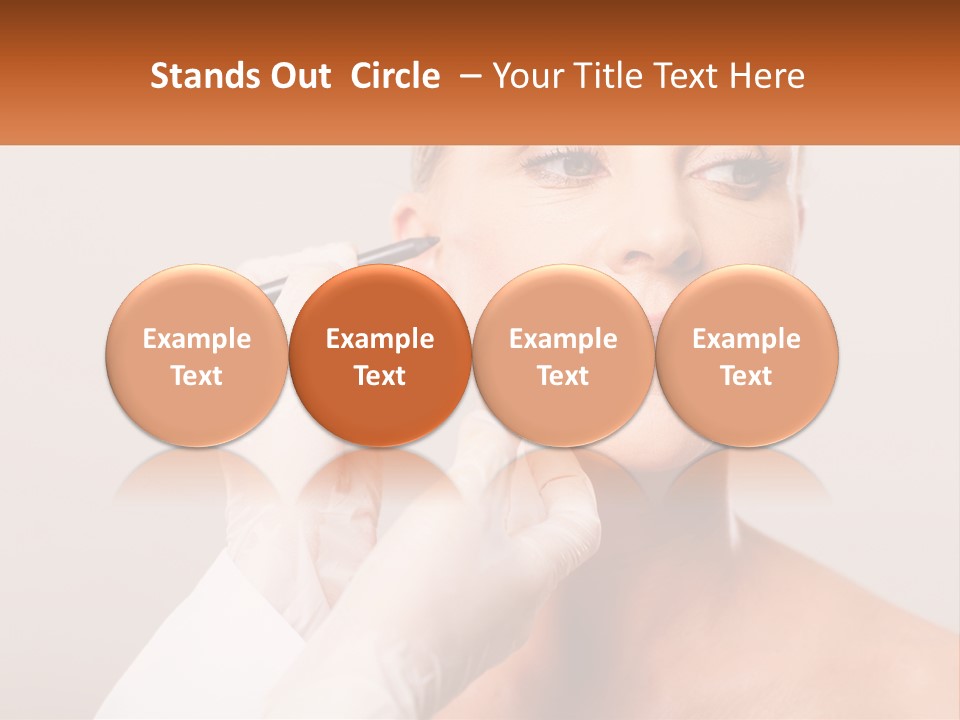 A Woman Getting Her Eyebrows Done By A Professional Makeup Artist PowerPoint Template