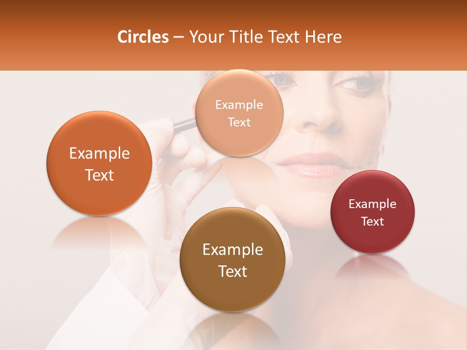 A Woman Getting Her Eyebrows Done By A Professional Makeup Artist PowerPoint Template