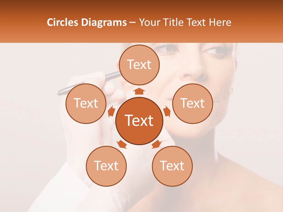 A Woman Getting Her Eyebrows Done By A Professional Makeup Artist PowerPoint Template