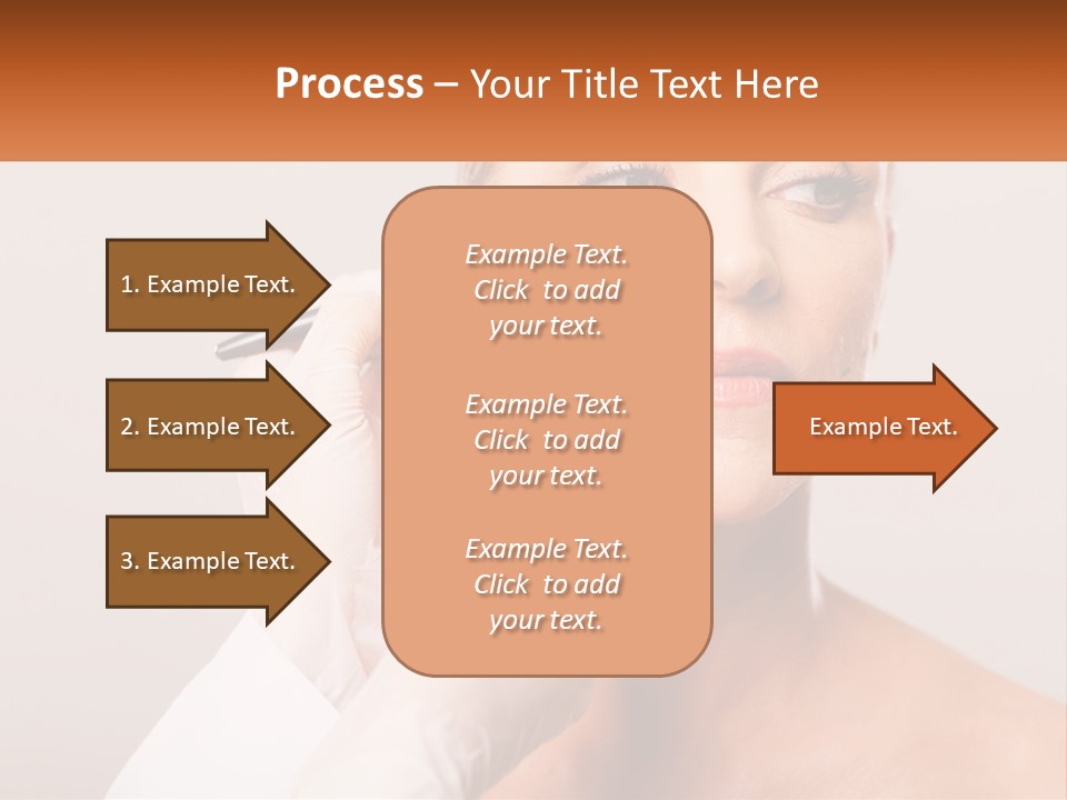 A Woman Getting Her Eyebrows Done By A Professional Makeup Artist PowerPoint Template