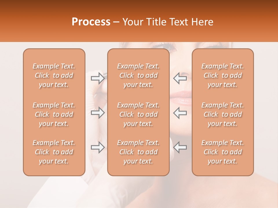 A Woman Getting Her Eyebrows Done By A Professional Makeup Artist PowerPoint Template