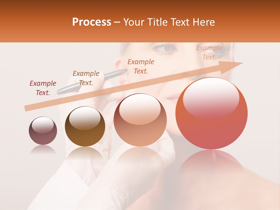A Woman Getting Her Eyebrows Done By A Professional Makeup Artist PowerPoint Template
