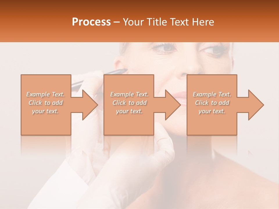 A Woman Getting Her Eyebrows Done By A Professional Makeup Artist PowerPoint Template