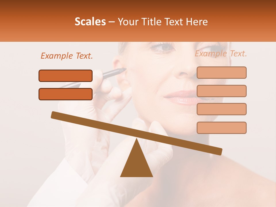 A Woman Getting Her Eyebrows Done By A Professional Makeup Artist PowerPoint Template