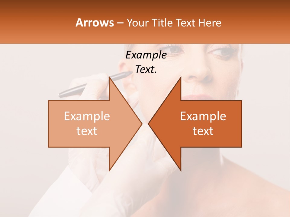 A Woman Getting Her Eyebrows Done By A Professional Makeup Artist PowerPoint Template