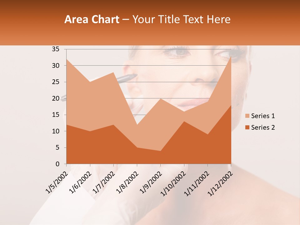 A Woman Getting Her Eyebrows Done By A Professional Makeup Artist PowerPoint Template