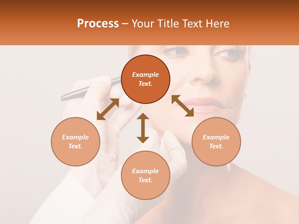 A Woman Getting Her Eyebrows Done By A Professional Makeup Artist PowerPoint Template