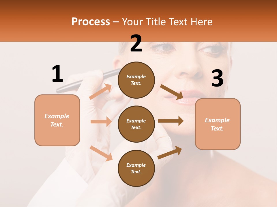 A Woman Getting Her Eyebrows Done By A Professional Makeup Artist PowerPoint Template
