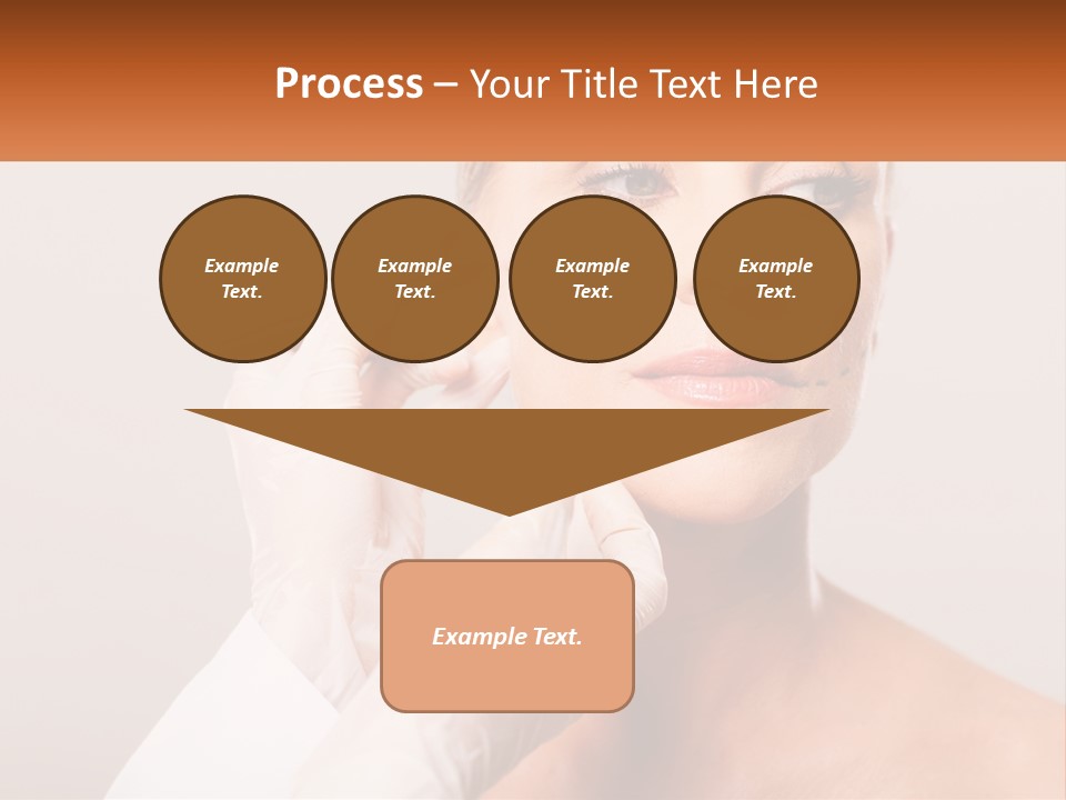 A Woman Getting Her Eyebrows Done By A Professional Makeup Artist PowerPoint Template