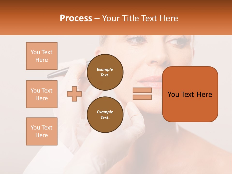A Woman Getting Her Eyebrows Done By A Professional Makeup Artist PowerPoint Template