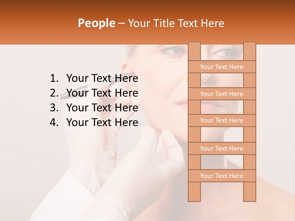 A Woman Getting Her Eyebrows Done By A Professional Makeup Artist PowerPoint Template