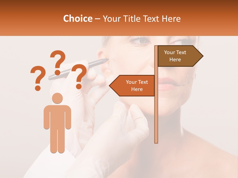 A Woman Getting Her Eyebrows Done By A Professional Makeup Artist PowerPoint Template