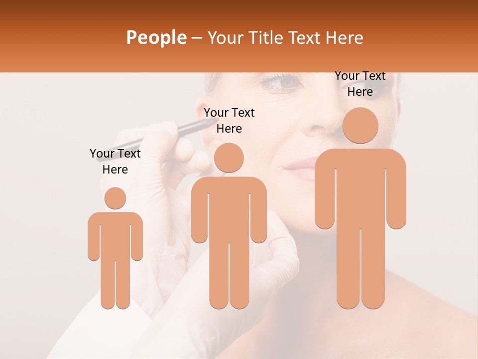 A Woman Getting Her Eyebrows Done By A Professional Makeup Artist PowerPoint Template