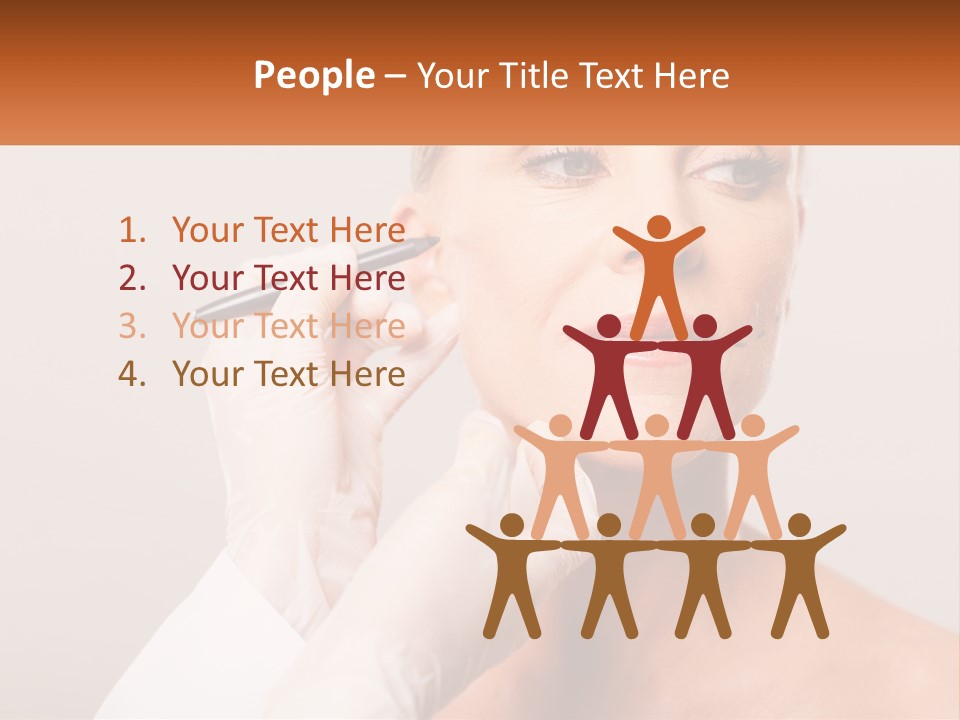 A Woman Getting Her Eyebrows Done By A Professional Makeup Artist PowerPoint Template