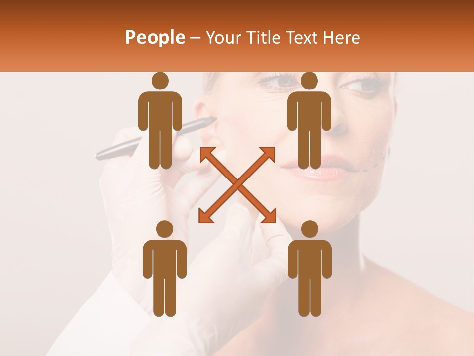 A Woman Getting Her Eyebrows Done By A Professional Makeup Artist PowerPoint Template