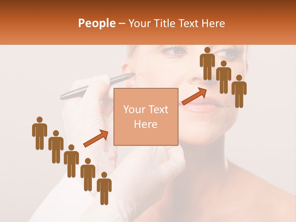 A Woman Getting Her Eyebrows Done By A Professional Makeup Artist PowerPoint Template