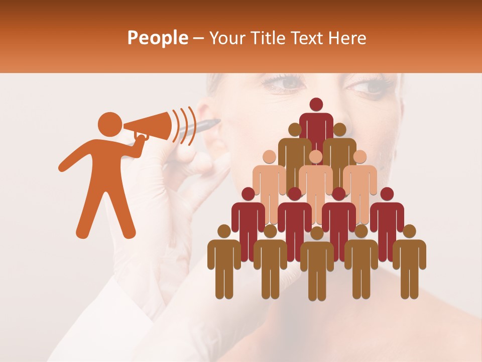 A Woman Getting Her Eyebrows Done By A Professional Makeup Artist PowerPoint Template