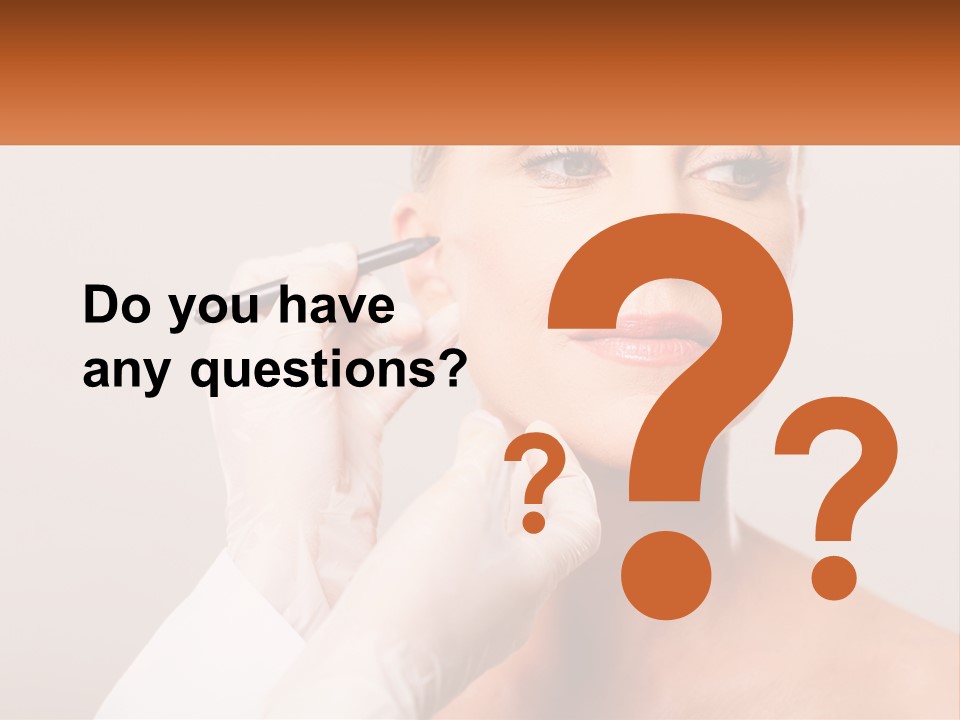 A Woman Getting Her Eyebrows Done By A Professional Makeup Artist PowerPoint Template