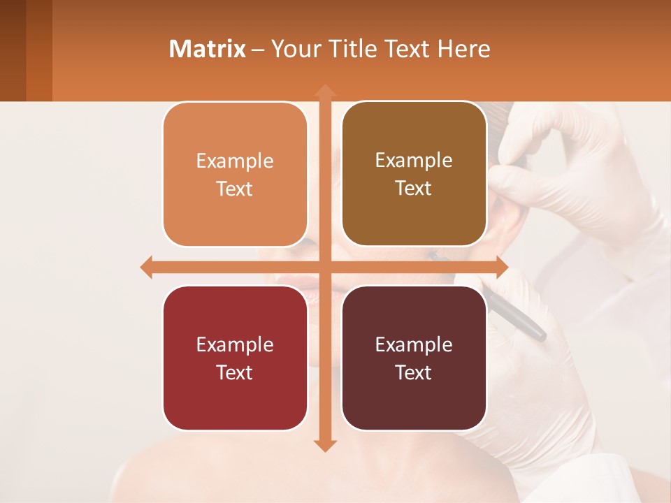 A Woman Getting Her Hair Done By A Hair Stylist PowerPoint Template