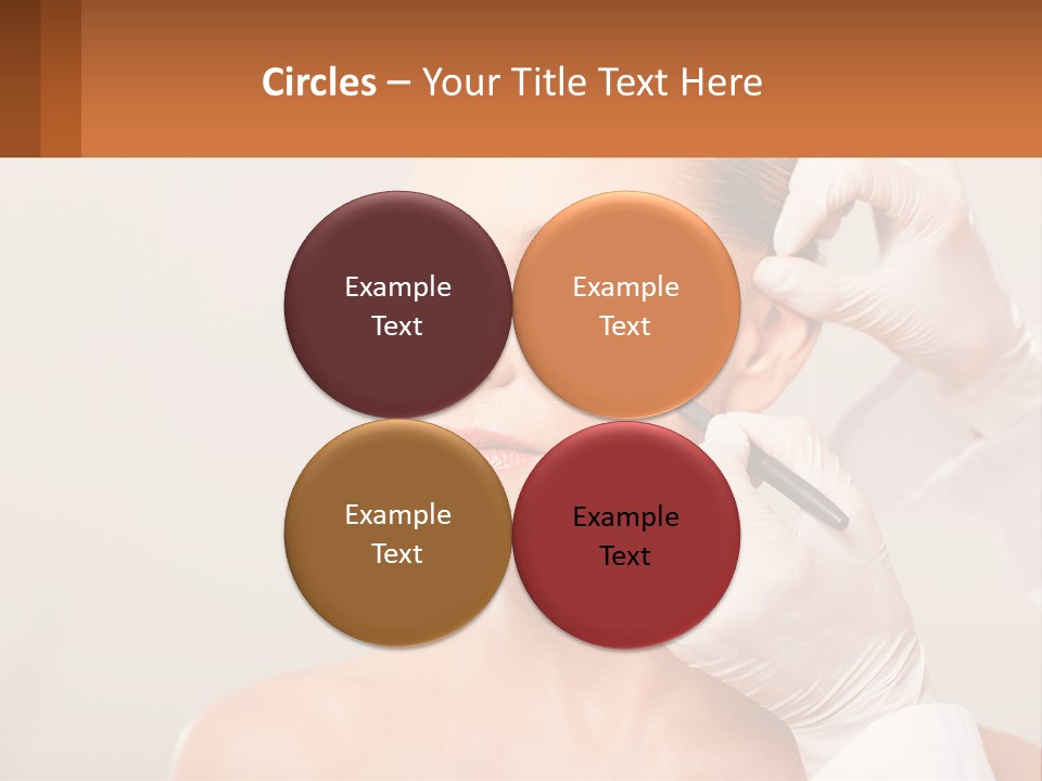 A Woman Getting Her Hair Done By A Hair Stylist PowerPoint Template
