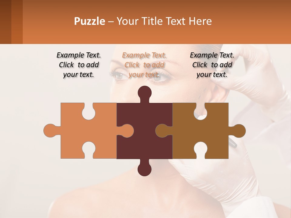 A Woman Getting Her Hair Done By A Hair Stylist PowerPoint Template
