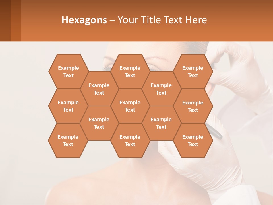 A Woman Getting Her Hair Done By A Hair Stylist PowerPoint Template