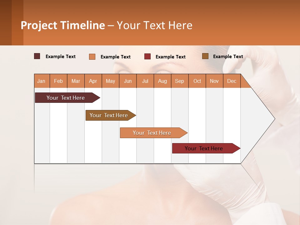 A Woman Getting Her Hair Done By A Hair Stylist PowerPoint Template