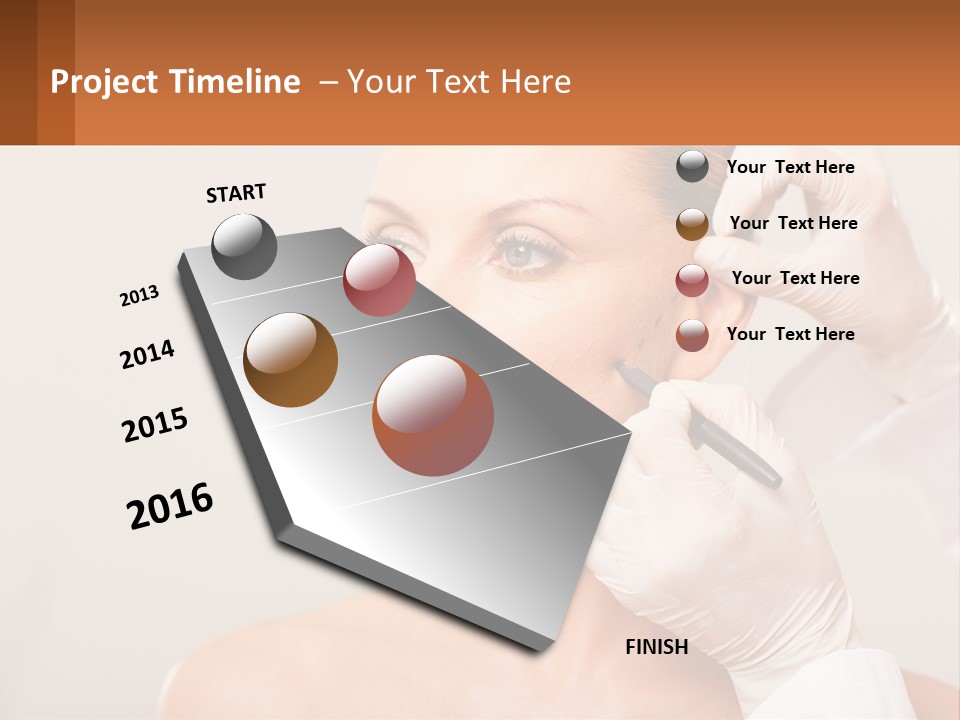 A Woman Getting Her Hair Done By A Hair Stylist PowerPoint Template