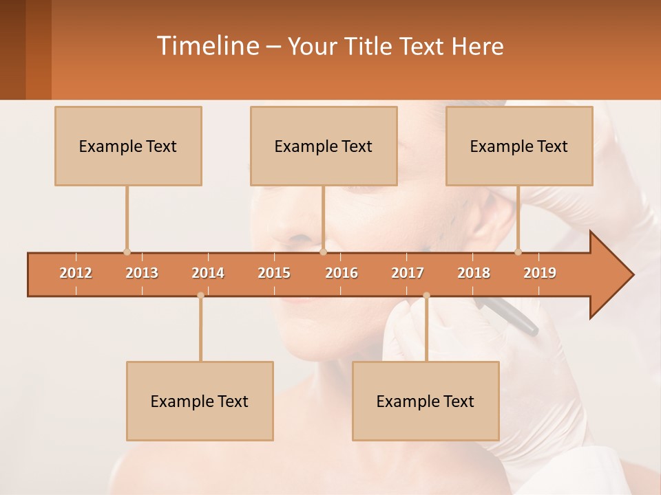 A Woman Getting Her Hair Done By A Hair Stylist PowerPoint Template