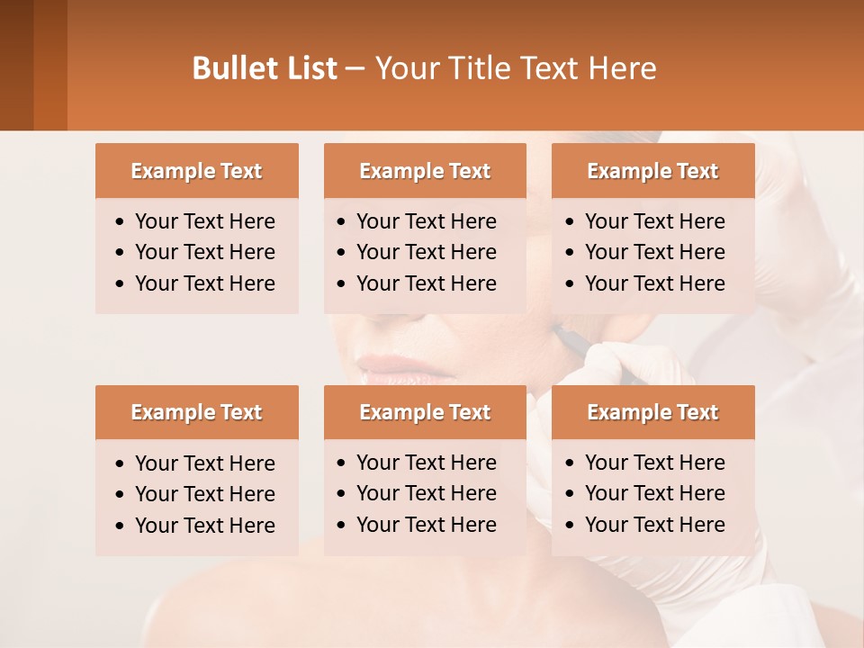 A Woman Getting Her Hair Done By A Hair Stylist PowerPoint Template