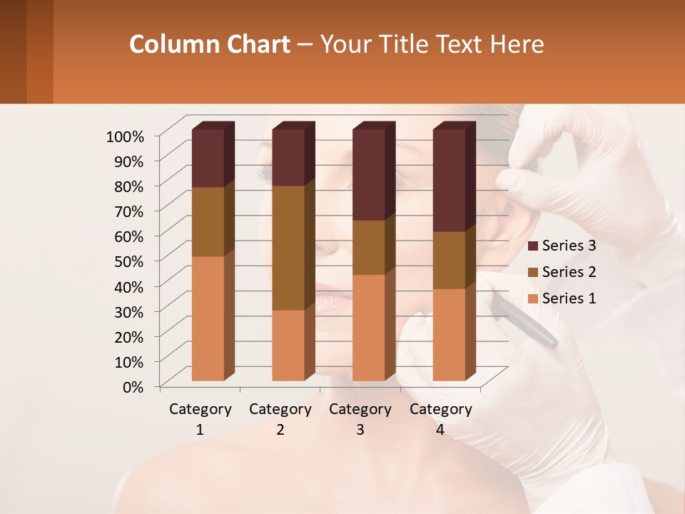A Woman Getting Her Hair Done By A Hair Stylist PowerPoint Template