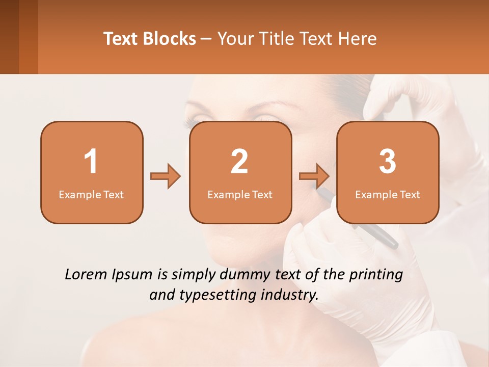 A Woman Getting Her Hair Done By A Hair Stylist PowerPoint Template