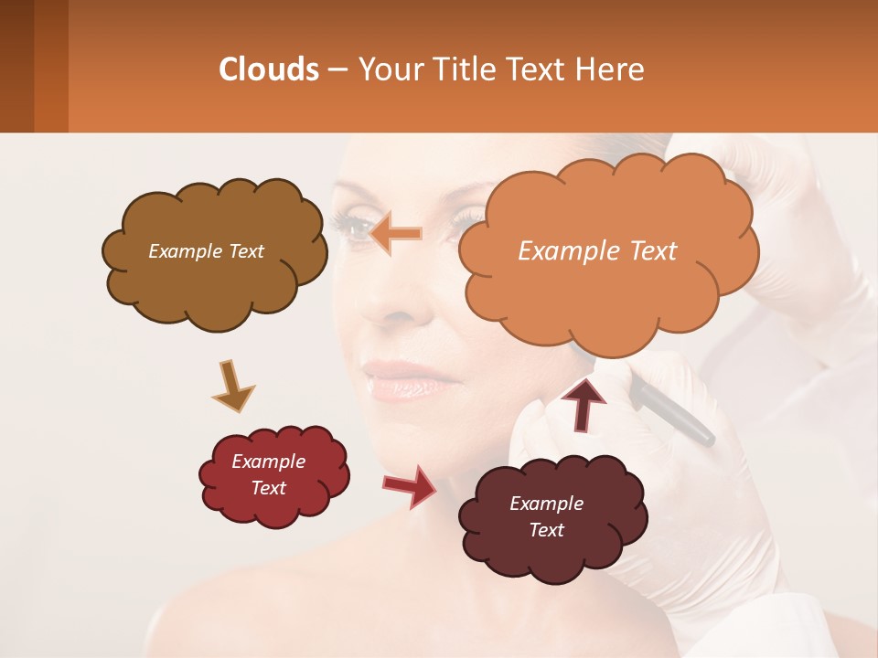 A Woman Getting Her Hair Done By A Hair Stylist PowerPoint Template