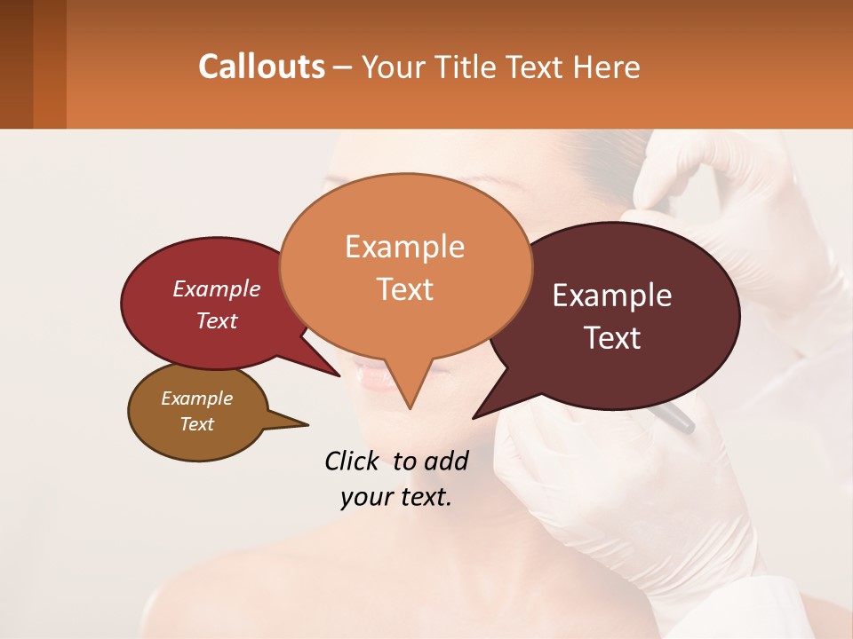 A Woman Getting Her Hair Done By A Hair Stylist PowerPoint Template