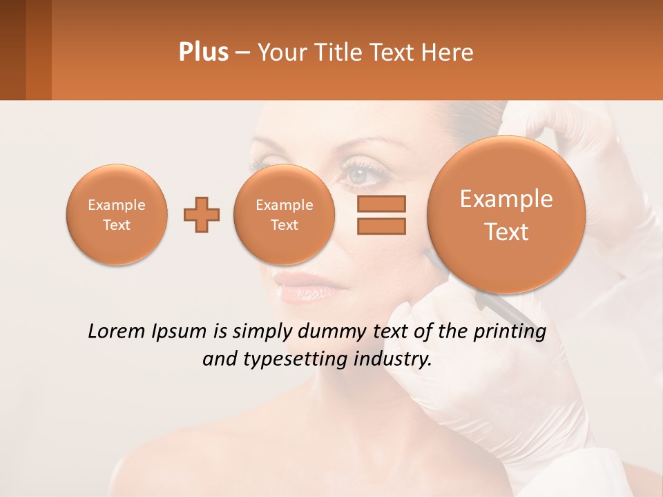 A Woman Getting Her Hair Done By A Hair Stylist PowerPoint Template