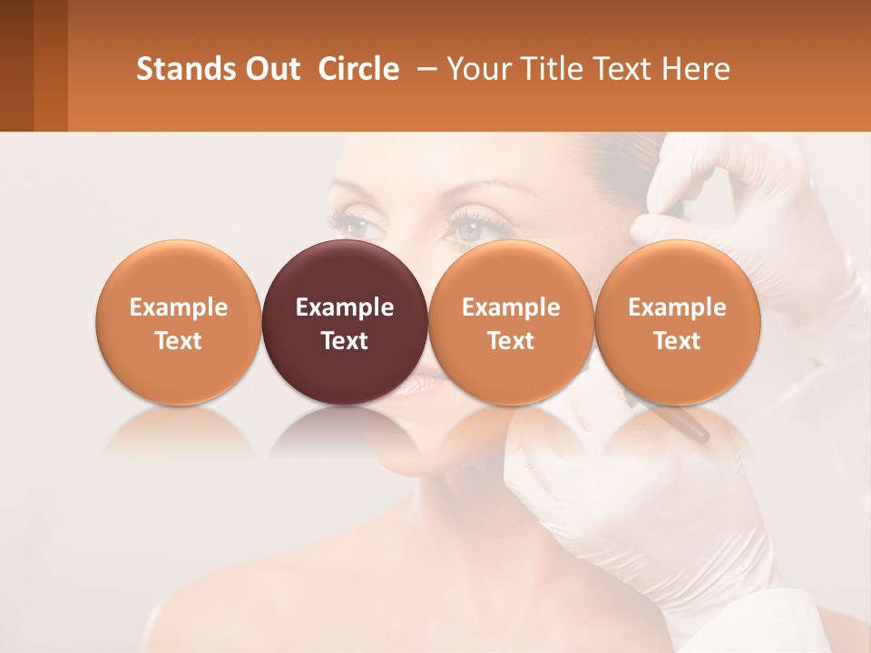 A Woman Getting Her Hair Done By A Hair Stylist PowerPoint Template
