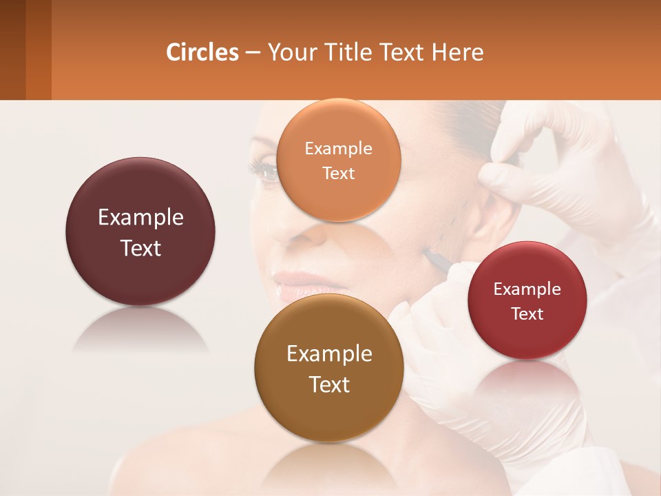 A Woman Getting Her Hair Done By A Hair Stylist PowerPoint Template