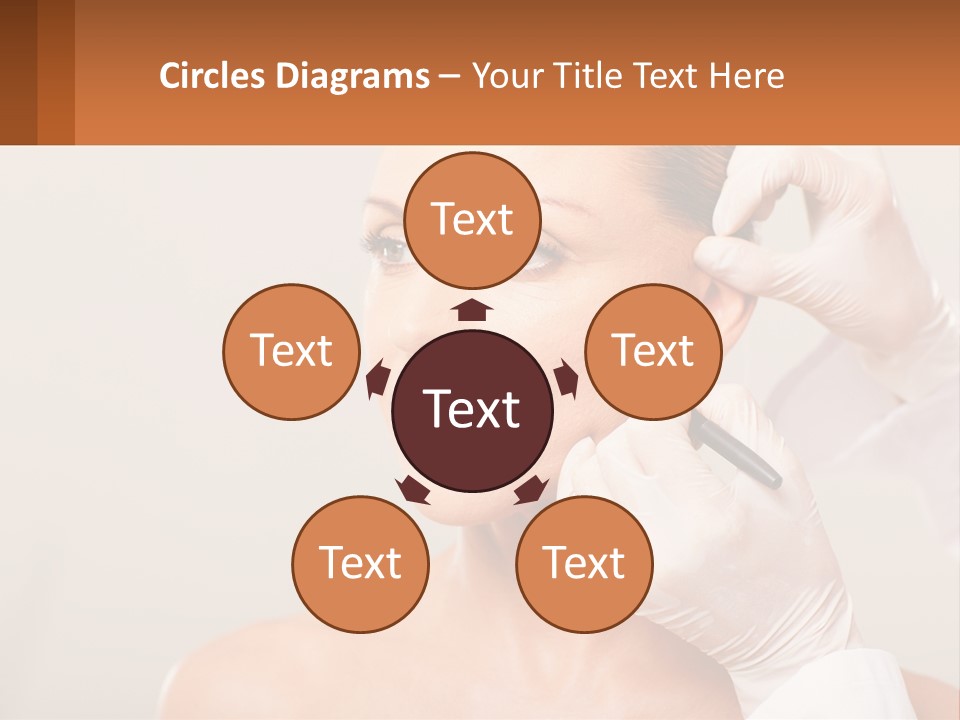 A Woman Getting Her Hair Done By A Hair Stylist PowerPoint Template