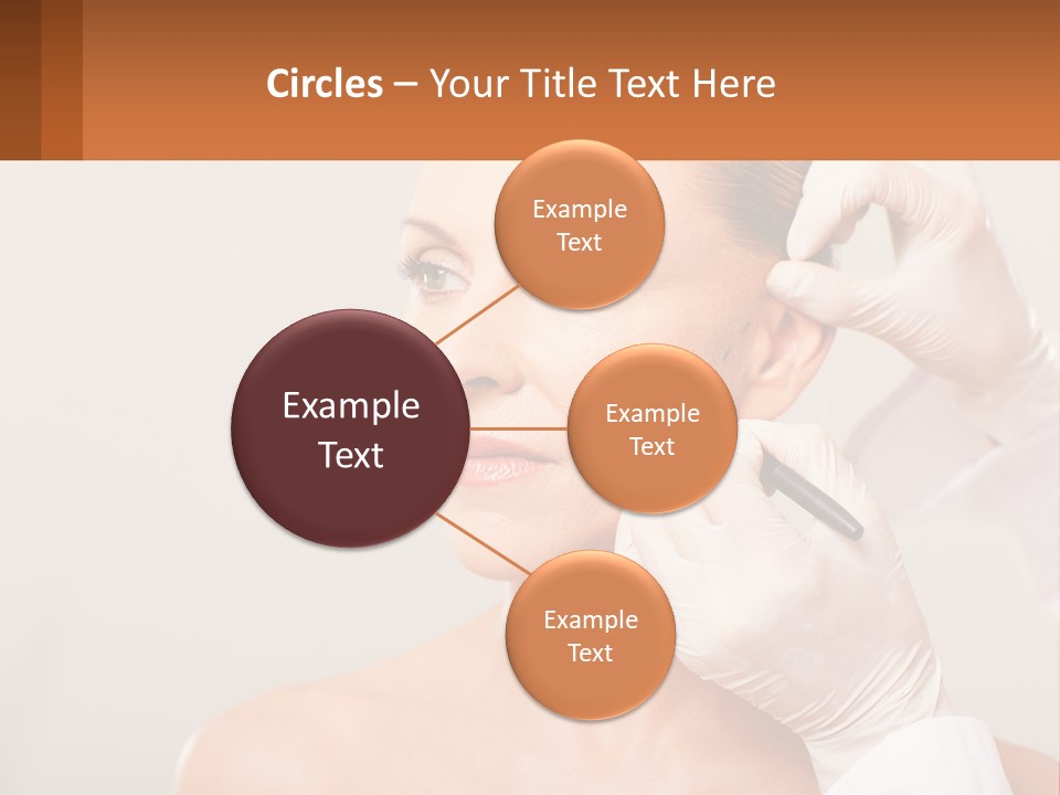 A Woman Getting Her Hair Done By A Hair Stylist PowerPoint Template