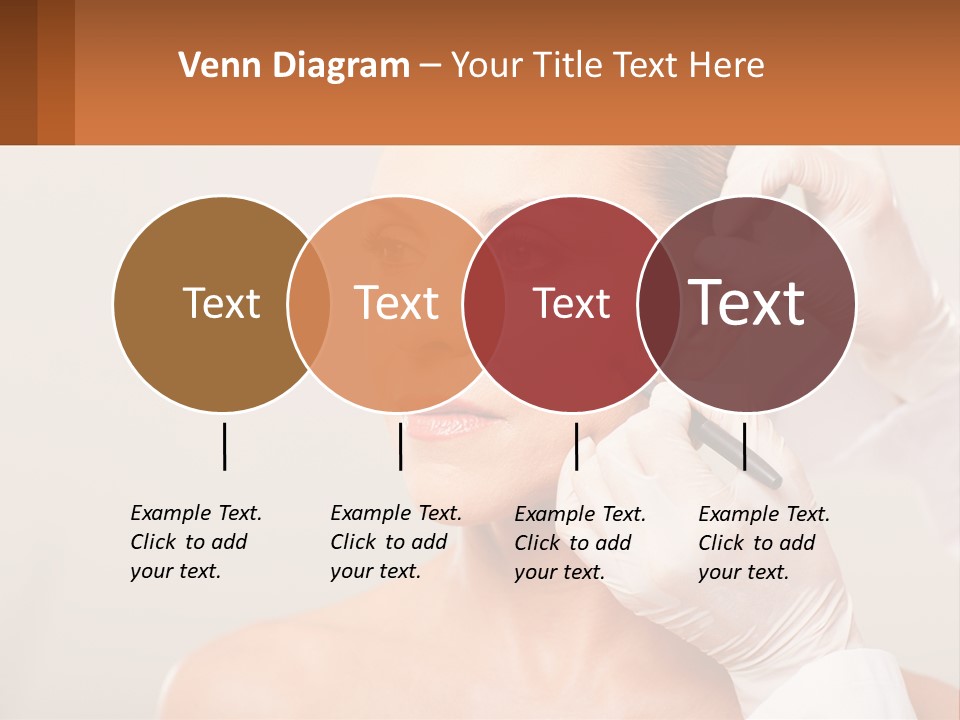 A Woman Getting Her Hair Done By A Hair Stylist PowerPoint Template