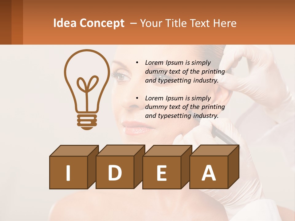 A Woman Getting Her Hair Done By A Hair Stylist PowerPoint Template
