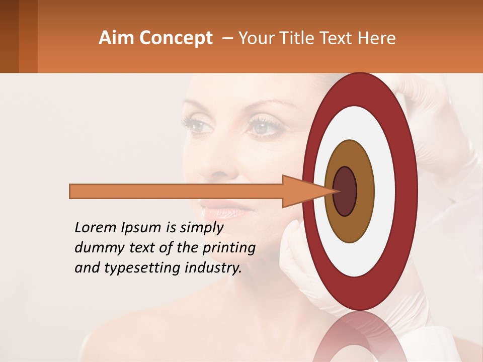 A Woman Getting Her Hair Done By A Hair Stylist PowerPoint Template