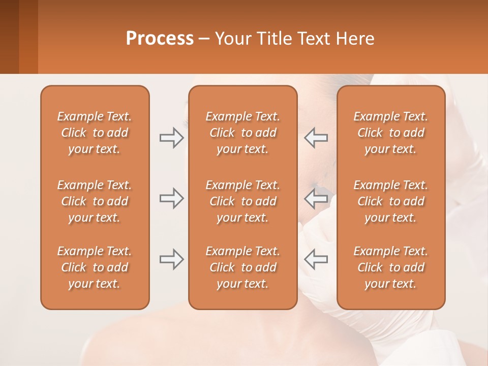A Woman Getting Her Hair Done By A Hair Stylist PowerPoint Template