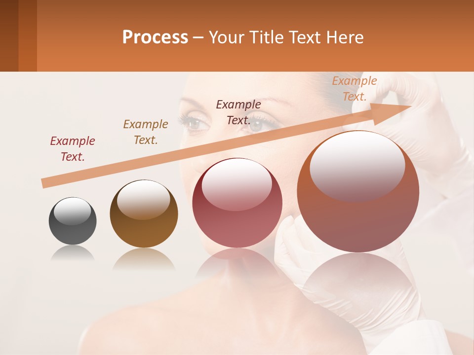 A Woman Getting Her Hair Done By A Hair Stylist PowerPoint Template